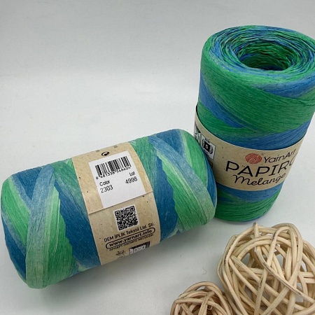 Пряжа Рафия Papiro Melange