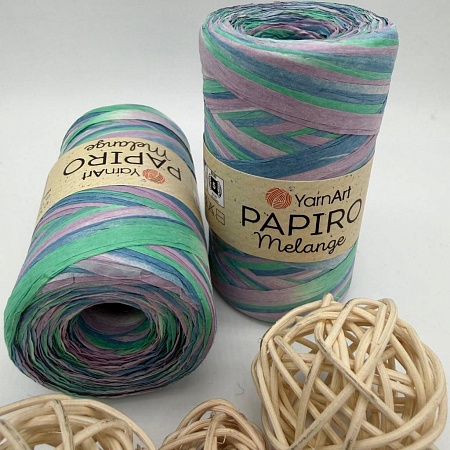Пряжа Рафия Papiro Melange