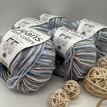 Пряжа Jeans soft colors