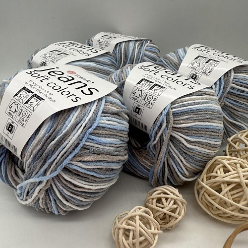 Пряжа Jeans soft colors