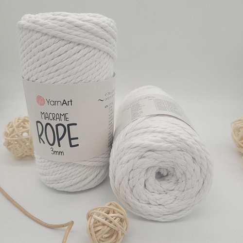Пряжа YarnArt Macrame ROPE 3mm
