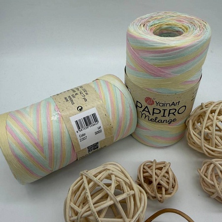 Пряжа Рафия Papiro Melange