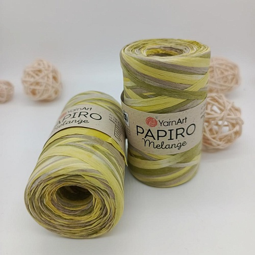 Пряжа Рафия Papiro Melange